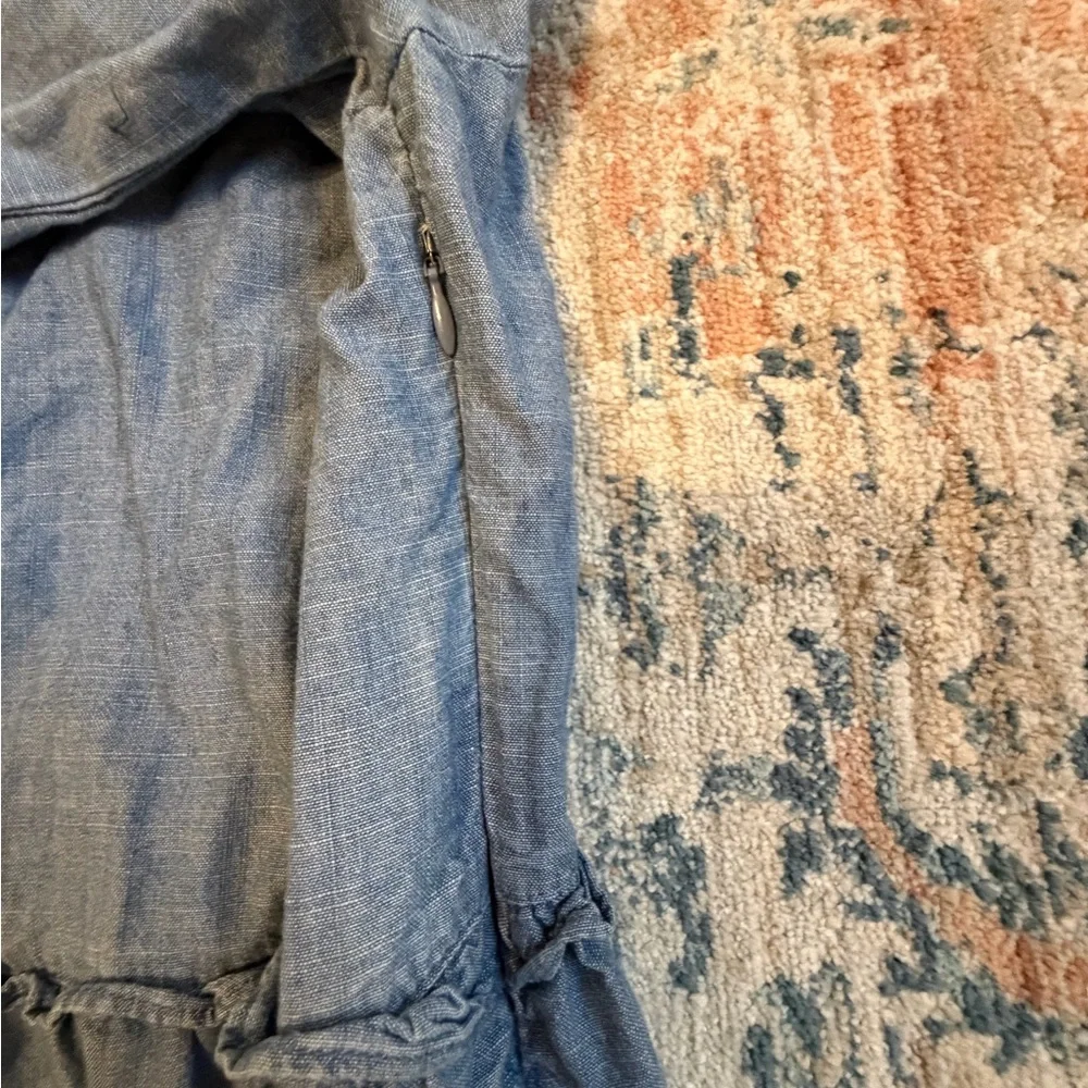 J. Crew Chambray Tiered Dress